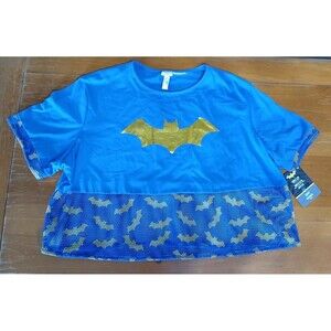 Batman Cropped Mesh bottom shirt L/XL